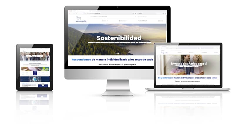 Nueva web Plásticos Vanguardia